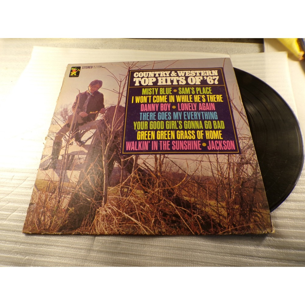 Nashville Country Singers Country Western Top Hits of 67 Vinyl LP Mountain Dew